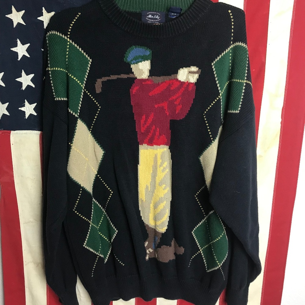 Vintage Allen Solly Argyle Sweater